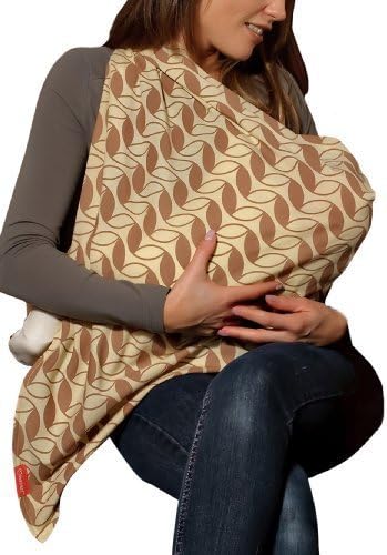 Mamascarf Breastfeeding Scarf - Retro Leaf by Mama Designs Ltd