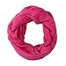 Pop Fashion Women's Solid Color Frayed Edge Luxury Infinity Scarf - 3 Color Options