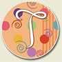 AutoCoaster ~ Monogram initial T ~ Tile Drink Coaster for car cupholder - cod...