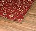 NEW Garden Burgundy Floral Design Rubber backed durable Area Rug Carpet 3x5