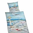 Herding 465117050 Bettw�sche Flughafen / 80x80 + 135x200 cm, Biber