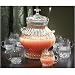 Elegant Glass Punch Bowl & Glass Set with Ladle 10 Pieces