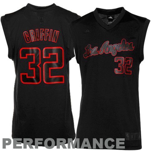 NBA adidas Blake Griffin Los Angeles Clippers Revolution 30 Performance Jersey - Black-On-Black