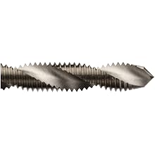 Union Butterfield 1582(UNC)/1582(UNF) High-Speed Steel Spiral Flute Tap, Uncoated (Bright) Finish, Round Shank with Square End