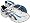 White/Black/Brilliant Blue