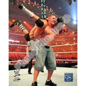  John Cena & Batista WWE WrestleMania 8x10 Glossy Photo