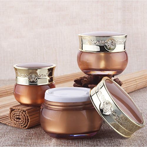 5 Pcs Acrylic Empty Clear Containers Cosmetic Jar Cap Creams Makeup Travel(15g)