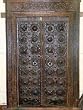 Antique Door Rustic Carved India Floral Teak Frame