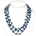 HinsonGayle Artisan Collection "Sky" Double Strand Blue Quartz and Cultured Pearl Rope Necklace