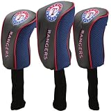 MLB McArthur Texas Rangers 3-Pack Golf Club Headcovers - Navy Blue