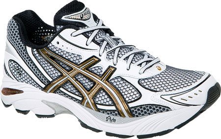 ASICS Men's GT-2150 Running Shoe,White/Brass/Black,10 M