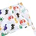 Damero Cute Travel Baby Wet and Dry Cloth Diaper Organizer Bag (Medium, Cute Dinosaurs)