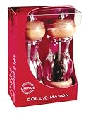 Review Cole and Mason H105380 / Cole and Mason 105 Salt and Pepper Mill Set, Beech Wood and Clear Acrylic