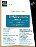 Microsoft Office 2003 & 2002 - Word Training with Quick Reference Cards: Create Documents with Quick Steps & Shortcuts (3-Ring Binder Combo-Pak). Quickly Become a POWER USER With Step-by-Step Instructions & Shortcuts. 4 Cards (Folded, 30 Pgs) & Terms (5 Volume Set)