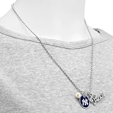 MLB Touch by Alyssa Milano New York Yankees Peace & Pearl with Team Logo Pendant Necklace