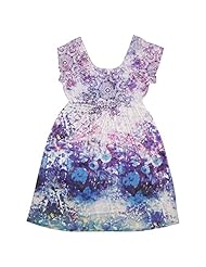 Scoop Neck Flutter Wrap Polyester/Spandex  Dress