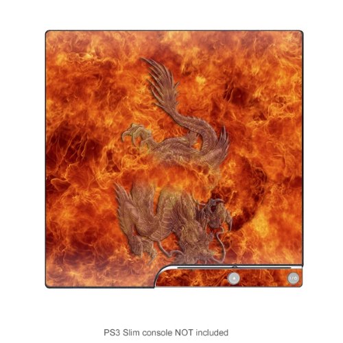Protective Decal Skin Sticker for Playstation PS3 SLIM case cover ps3SLM-46