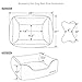 Blueberry Pet Fully Removable Washable Dog Bed, Heavy Duty Pet Bed w/Durable YKK Zippers, 25
