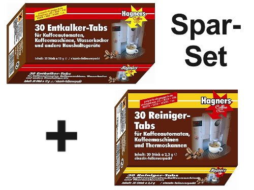 SET 30 Entkalker + 30 Reinigertabs für z.B. 