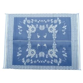  Mings Mark FB3 6 inch X 9 inch Blue Floral Mat