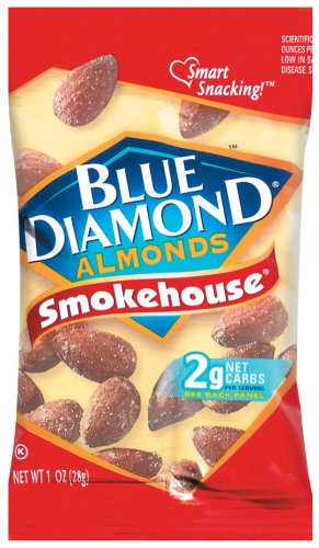 Blue Diamond Almonds, Smokehouse, 2-Ounce Packages (Pack of 24) by Blue Diamond