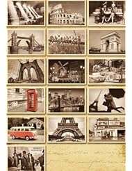 Office Product: Redrose 32 PCS 1 Set Vintage Retro Old Travel Postcards for Worth Collecting - RedRose