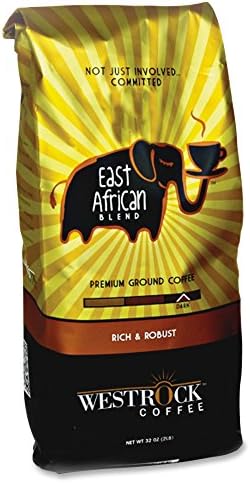 Westrock WCCEAB12GR East African Ground Coffee Bag, 12 oz.