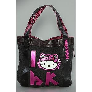 Loungefly The Hello Kitty Rockstar Canvas Tote Bag,Bags (Handbags/Totes) for Women