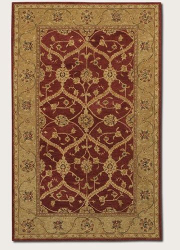 Couristan Persian Romances Floral Arabesque - 2145-6600 Ivory-Red - Black-Olive-Brown