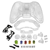 eForCity Crystal Shell Compatible with Microsoft Xbox 360 Wireless Controller , Clear