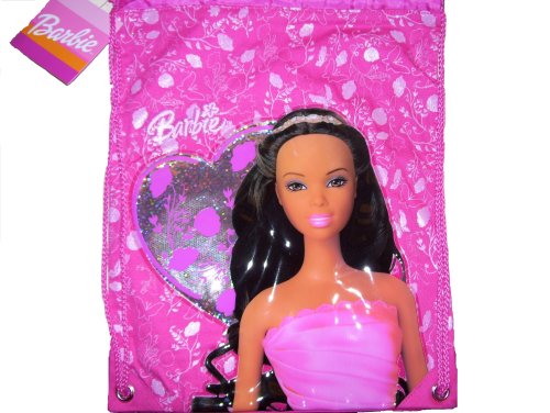 Black Barbie Backpack Drawstring