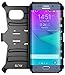 E LV Holster case for Galaxy S6 Edge Plus - Shell Holster Combo with Belt Clip and Kickback Stand - case Cover for Samsung Galaxy S6 Edge Plus