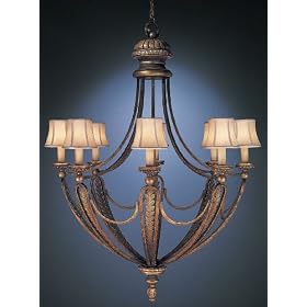 Fine Art Lamps 120340 Large 8LT Chandelier - European Crossroads Indoor Lighting by Fine Art Lamps