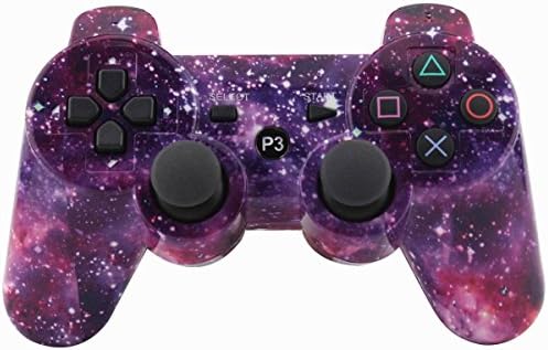FULY Wireless Bluetooth Double Vibration Remote PS3 Controller (Starry Sky)