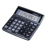 Casio D-20TER Tischrechner 12-stellig, Solar/Batterie, Euroumrechnung