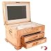 Red Star VIENNA Burl Wood Jewelry Box