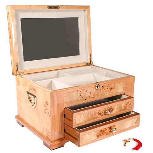 Burl Wood Jewelry Box