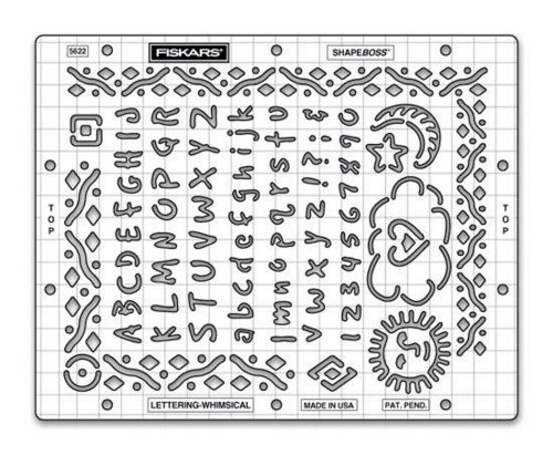 Fiskars 56227097 ShapeBoss Lettering, Whimsical 