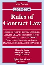Rules of Contract Law 2009 Statutory Supplement