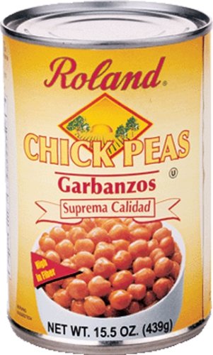 Roland Garbanzo Beans, 15.5-Ounce Can (Pack of 24) by Roland