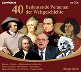 Produkt-Bild: CD WISSEN - 40 bedeutende Personen der Weltgeschichte, 10 CDs