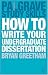 How to Write Your Undergraduate Dissertation (Palgrave Study Skills)