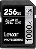 Lexar Professional 1000x 256GB SDXC UHS-II/U3 Card (Up to 150MB/s read) w/Image Rescue 5 Software LSD256CRBNA1000