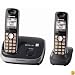 Panasonic KX-TG6512B DECT 6.0 PLUS Expandable Digital Cordless Phone System with 2 Handsets