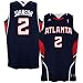 Atlanta Hawks Jersey : adidas Atlanta Hawks #2 Joe Johnson Navy Blue Swingman Basketball Jersey