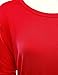 NINEXIS Women's Basic 3/4 sleeve Dolman Top