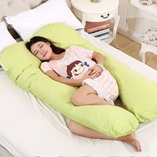 Shunshan Extra Comfort Total Body Support Pregnancy Maternity Pillow (Apple Green)