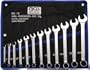 Maulringschl�ssel-Satz in Zollgr��en, 1/4" - 15/16", 12-tlg.