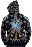 CHRISTIAN AUDIGIER Ed Hardy Mens Eagle Gang Bandana Hooded Sweatshirt
