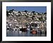Fishing Boats in Harbour, Newlyn, Cornwall, England, United Kingdom Scenic Framed Art Poster Print by Tony Waltham, 31x25